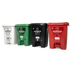 ENERGY PLUS - Punto Ecológico Con 4 Canecas Con Pedal 53L