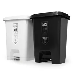 ENERGY PLUS - Punto Ecológico Con 2 Canecas Reciclaje Con Pedal 35l