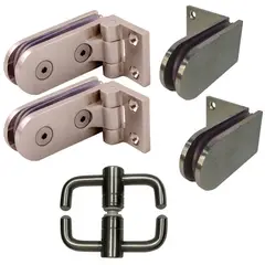 GRANCOL - Division Baño Kit Para Puerta Batiente + Fijo
