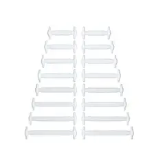 GENERICO - Cordones Elasticos En Silicona para Zapatos Blanco