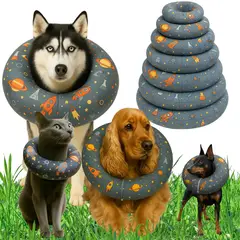 GENERICO - Collar Isabelino Raza Mediana Antifluido Tonos Claros Perduoutlet