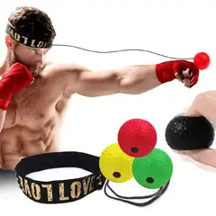 GENERICO - Bola Pelota Entrenamiento De Boxeo Diadema Mejora Reflejos Color Rojo