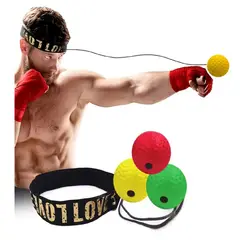 GENERICO - Bola Pelota Entrenamiento De Boxeo Diadema Mejora Reflejos Color Amarillo