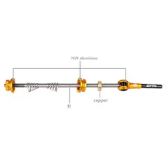 ZTTO - Juego de Puntillas Rueda Ultralivianas Titanio Aluminio Color Gris