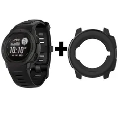 GENERICO - Pulso Correa En Silicona para Reloj Garmin Instinct Negro
