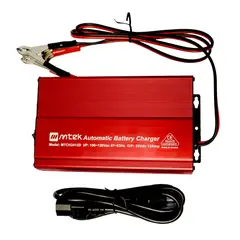 MTEK - Cargador para Baterías 24V 12A 120V Tipo Nema