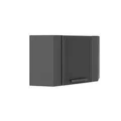 BERTOLINI - Mueble Esquinero Superior de Cocina En Acero Gris