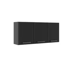 BERTOLINI - Gabinete Superior Cocina Estilo Acero 120cm 3 Puertas Gris