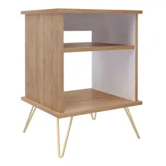 JUST HOME COLLECTION - Mesa Auxiliar Sabba 59x43x40cm Miel