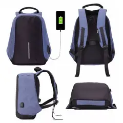 52 BITS - Maleta Antirrobo Mochila Morral Cable Seguridad Usb