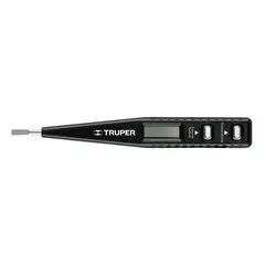 TRUPER - Tester Digital de 13 cm para Medir Tensión y Polaridad CA/CC