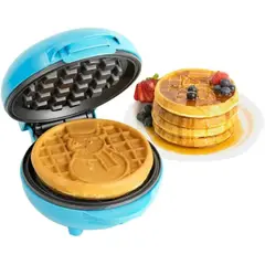 NOSTALGIA - Mini Wafflera con Motivo de Muñeco de Nieve