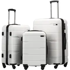 COOLIFE - Set de Maleta de 3 Unidades Velís Blanco