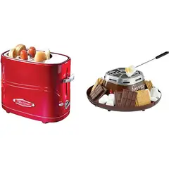 NOSTALGIA - Tostadora De Perro Caliente Y Máquina Para S'mores