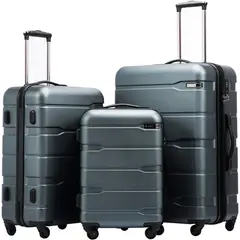 COOLIFE - Set de Maleta de 3 Unidades Velís Verde