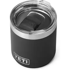 YETI - Vaso Rambler Lowball 10oz Apilable con Aislamiento al Vacío y Tapa MagSlider Negro