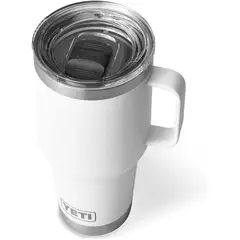 YETI - Vaso de Viaje Rambler 30oz con Tapa Stronghold Aislado al Vacío Blanco