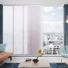 REGGIA - Cortina Panel Japones Screen 180x220cm Gris