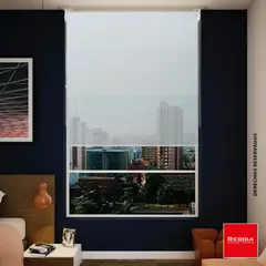 REGGIA - Cortina Enrollable 2En1 100X180Cm Screen Gris