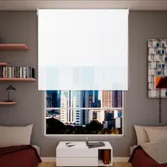 REGGIA - Cortina Enrollable 2En1 120X180Cm Screen Blanco