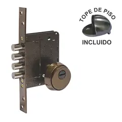M&H SECURITY LOCKS - Cerradura Auxiliar Alta Seguridad Antipalanca 701 Anticada+Tope