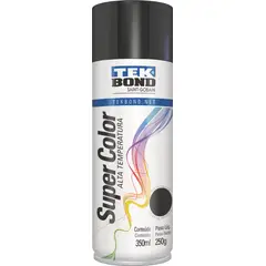 TEKBOND - Pintura Aerosol Alta Temperatura Negro Brill 350 ml x 2 Unidades