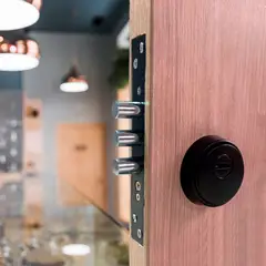 M&H SECURITY LOCKS - Cerradura Auxiliar Seguridad Antitaladro E3860 Negro