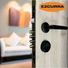 M&H SECURITY LOCKS - Kit Cerradura Entrada Principal Alta Seguridad Antipalanca 700B+430+809 Negro