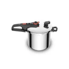 TEFAL - Olla A Presión 6 Litros Acero Inoxidable Secure Chrono