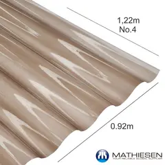 MATHIESEN - Teja P7 Bronce N4 122X92 cm 0.7 mm Policarbonato