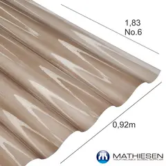 MATHIESEN - Teja P7 Bronce N6 183X92 Cm 0.7 Mm Policarbonato