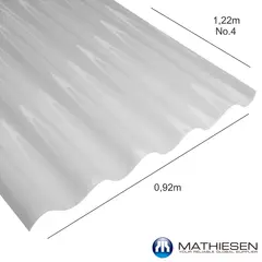 MATHIESEN - Teja P7 Bronce N4 122X92 cm 0.7 mm Policarbonato