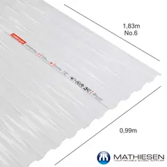 MATHIESEN - Teja Greca Cristal N6 1.83X0.99 Cm 0.5 Mm Pc