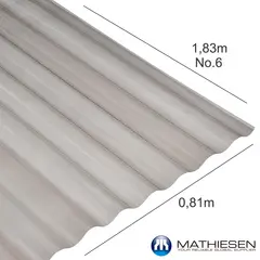 MATHIESEN - Teja N6 Roma Policarbonato Bronce 1.83X0.81X0.5mm