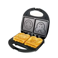 52 BITS - Sandwichera Tostadora Pan Con Diseño de Caritas