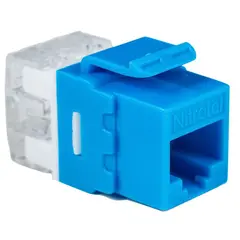 NITROTEL - Set 4 Jacks Cat 6 + 2 Tapas de 2P