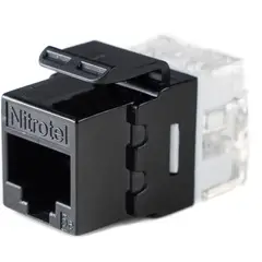 NITROTEL - Set 10 Jacks Cat 5E + 10 Tapas 1P