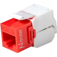 NITROTEL - Set 4 Jacks Cat 6A + 2 Tapas 2P