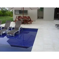 PORTTA - Piso Borde Esquina Piscina 50x50 cm Unidad Blanco Albo Coralino