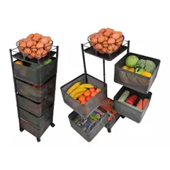 52 BITS - Organizador Almacenador Estante Frutas y Verduras Cuadrado