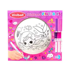 VINIBALL - Pelota para Pintar Sirena Medusa