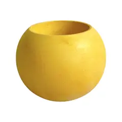 DE CONCRETO - Matera Luna Mini de Cemento 7x5.5 cm Amarillo