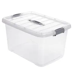 ENERGY PLUS - Caja Organizadora Plástica Extra Grande y Tapa 27l