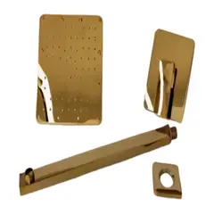 STYLOS EN BRONCE - Conjunto Ducha Orca Oro Cepillado
