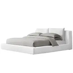 EKONOMODO COLOMBIA - Combo Cama Astoria con Colchón 1 Pillow 26 cm + Sabanas 100x120x190 Blanco