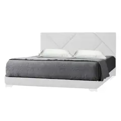 EKONOMODO COLOMBIA - Combo Cama Hampton con Colchón 1 Pillow 26 cm + Sabanas 130x120x190 Blanco