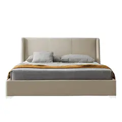 EKONOMODO COLOMBIA - Combo Cama Mousai con Colchón 1 Pillow 26 cm + Sabanas 110x120x190 Taupe