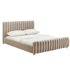 EKONOMODO COLOMBIA - Combo Cama Vitale con Colchón 1 Pillow 26 cm + Sabanas 120x140x190 Taupe