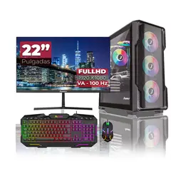 COMPUMAX - Computador Gaming Monitor 22" Procesador AMD Ryzen 5 5600G 16GB SSD 512GB Linux