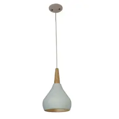 ILUMECO - Lampara Colgante Zuisa 1 Luz E27 Blanco